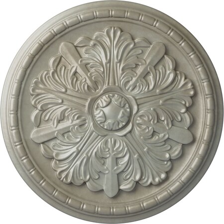Ekena Millwork Washington Ceiling Medallion (Fits Canopies up to 2 7/8"), 17 1/8"OD x 1 1/2"P, Flash Gold CM17WAFLS